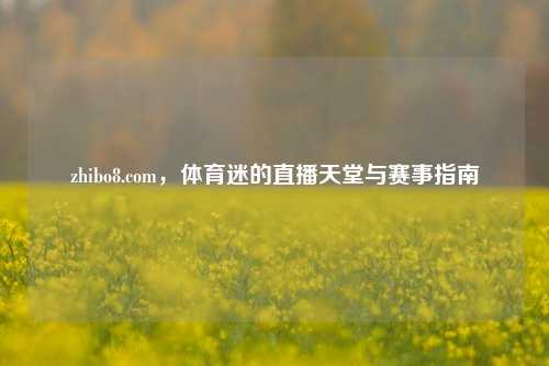zhibo8.com，体育迷的直播天堂与赛事指南