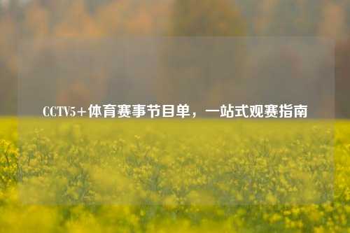 CCTV5+体育赛事节目单,一站式观赛指南