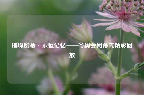 璀璨谢幕·永恒记忆——冬奥会闭幕式精彩回放