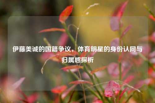 伊藤美诚的国籍争议，体育明星的身份认同与归属感探析