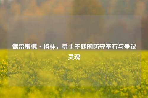 德雷蒙德·格林,勇士王朝的防守基石与争议灵魂